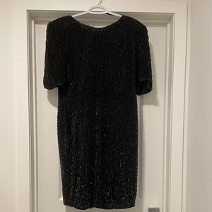 VINTAGE - Black party dress (hand crafted)